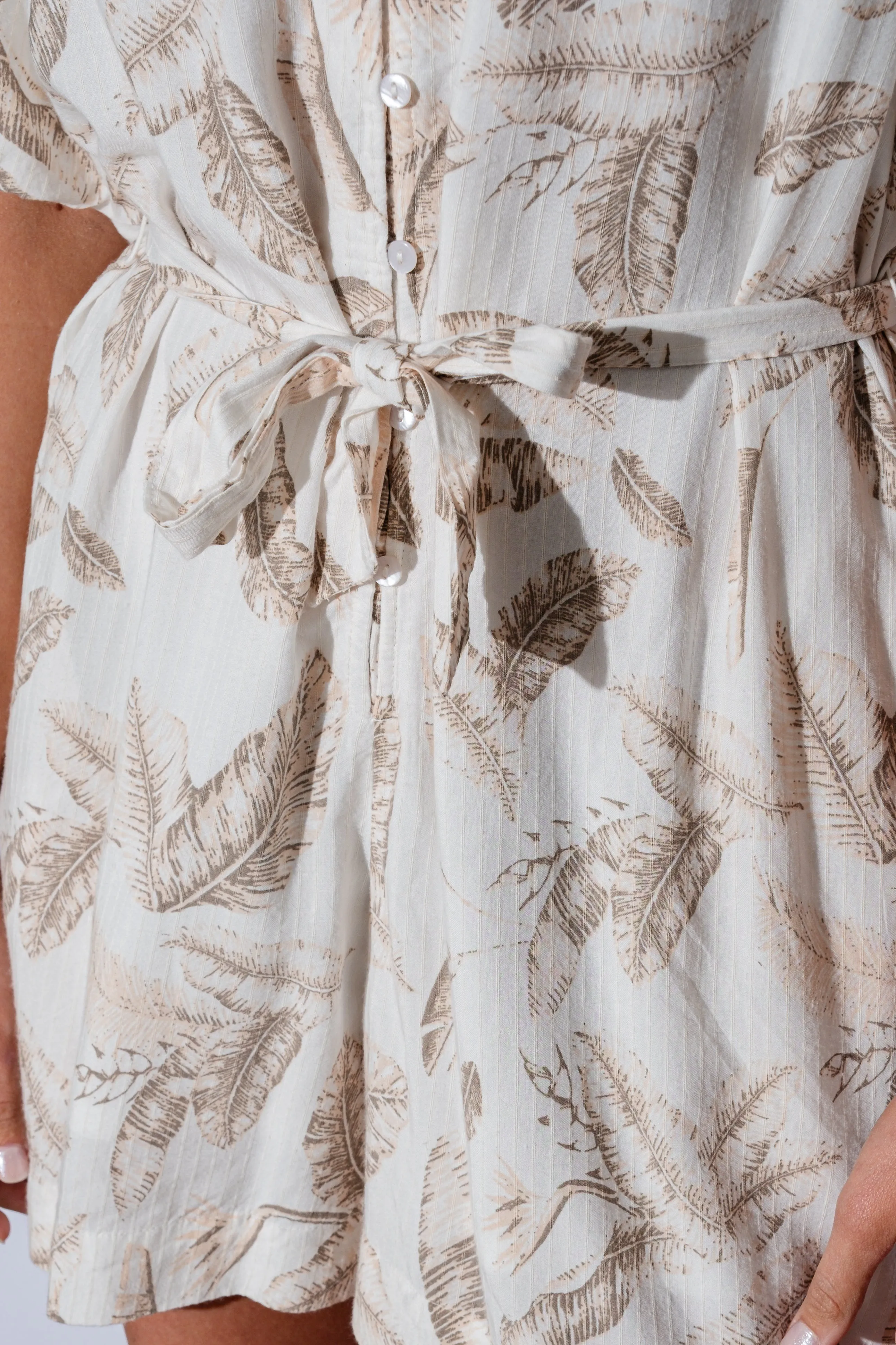 Monet Bubble Sleeve Romper